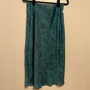 Women's Animal Print Mid-Rise Satin Slip Skirt - A New Day
